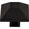 Jeffrey Alexander 1-1/2" Overall Length Matte Black Square Tahoe Cabinet Knob 602BLK - alternate 8